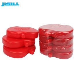 Высокоэффективные многоразовые милые пакеты со льдом, свободные от BPA, красные яблокообразные ледяные кирпичи для более прохладных пакетов