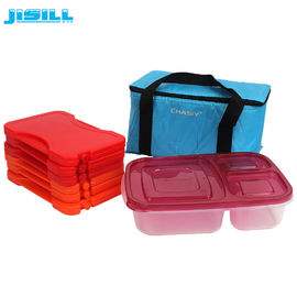 Жара микроволны холодного пакета ПП безопасного материала пластиковая красная многоразовая горячая пакует для коробки для завтрака
